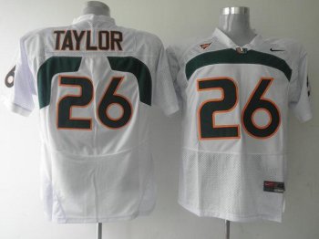 Miami Hurricanes 26 Sean Taylor White NCAA Jersey