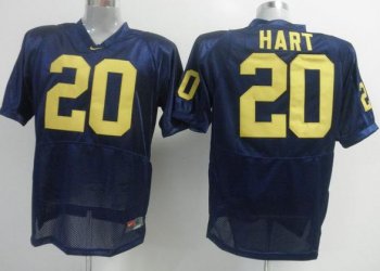 Michigan Wolverines 20 Mike Hart Navy Blue NCAA Jerseys