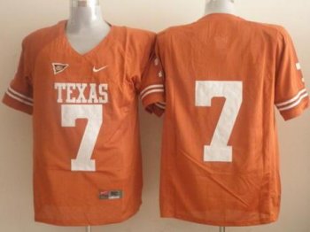 Texas Longhorns 7 Garrett Gilbert Orange College Football Jersey