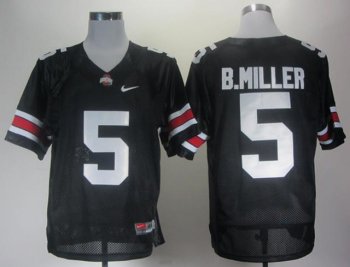 Ohio State Buckeyes 5 Braxton Miller Black College Football NCAA Jersey