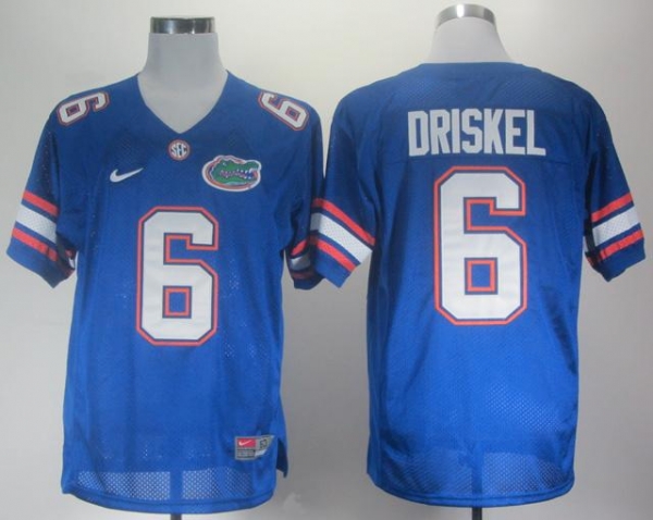 Florida Gators 6 Jeff Driskel Blue College Football NCAA Jersey