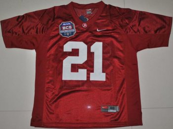 Alabama Crimson Tide 21 Dre Kirkpatrick Crimson 2012 BCS Patch College Football Jersey