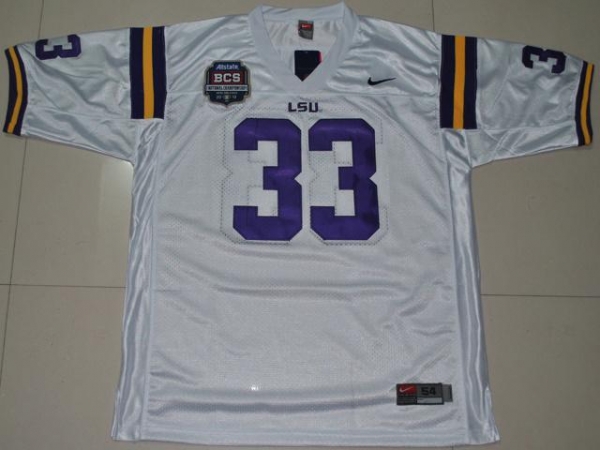 LSU Tigers 33 Odell Beckham White 2012 BCS Patch College Football Jersey