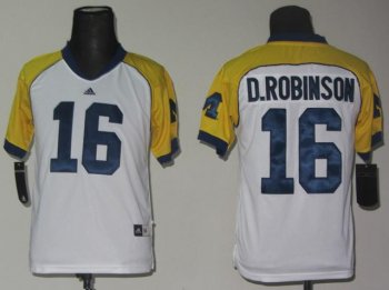 Kids Michigan Wolverines 16 Denard Robinson White Cowboys Classic College Football NCAA Jerseys