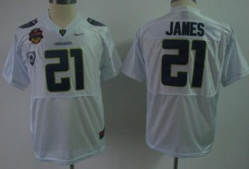 Kids Oregon Ducks 21 LaMichael James White NCAA Jerseys