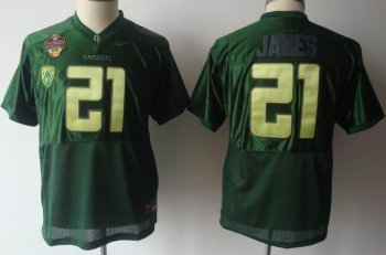 Kids Oregon Ducks 21 LaMichael James Green NCAA Jerseys