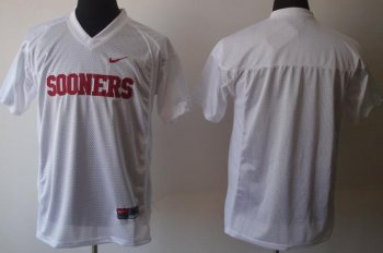 Oklahoma Sooners Blank White NCAA Jerseys