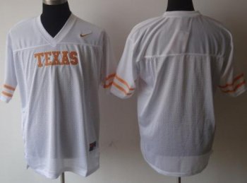 Texas Longhorns Blank White NCAA Jerseys