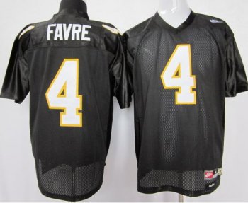 Southern Mississippi Gold Eagles #4 Brett Favre Black NCAA Jerseys