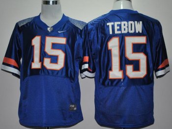 Florida Gators 15# Tim Tebow Royal Blue Pro Combat College Football NCAA Jerseys