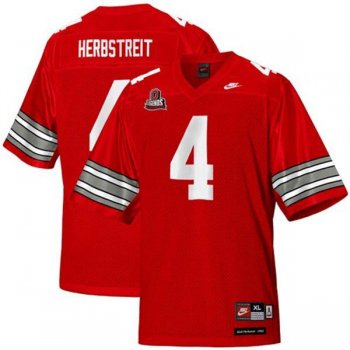 Ohio State Buckeyes #4 Kirk Herbstreit Legends of the Scarlet & Gray Throwback NCAA Jerseys