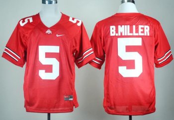 Ohio State Buckeyes 5# Baxton Miller Red College Football NCAA Jersey