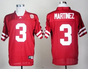 Nebraska Cornhuskers 3# Taylor Martinez Red College Football Jersey