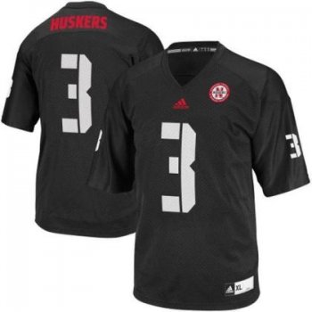 Nebraska Cornhuskers 3 Taylor Martinez Black College Football NCAA Jersey