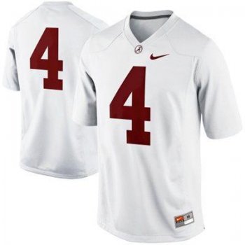 Alabama Crimson Tide 4 T.J Yeldon White College Football Limited NCAA Jerseys