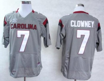 South Carolina Gamecocks 7 Jadeveon Clowney Grey College Football NCAA Jersey