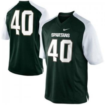 Michigan State Spartans 40 Max Bullough Green-White College Football NCAA Jerseys