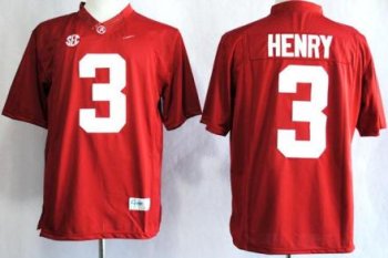 Alabama Crimson Tide 3 Henry Red College Football Limited NCAA Jerseys