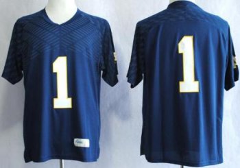 Notre Dame Fighting Irish 1 Louis Nix III Blue Techfit College Football NCAA Jersey