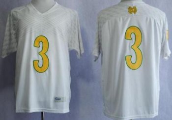 Notre Dame Fighting Irish 3 Joe Montana 2013 Shamrock Series White College Football NCAA Jersey