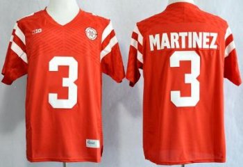 Nebraska Cornhuskers 3 Taylor Martinez Red College Football NCAA Jersey