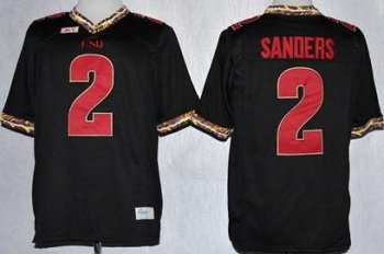 Florida State Seminoles FSU 2 Deion Sanders Black College Football NCAA Jerseys