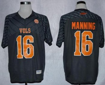 Tennessee Volunteers 16 Peyton Manning Grey College Football Techfit NCAA Jersey