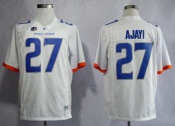 Boise State Broncos 27 Jay Ajayi White College Football NCAA Jerseys