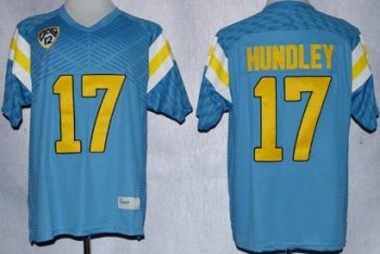 UCLA Bruins 17 Brett Hundley Blue College Football Techfit Authentic NCAA Jerseys