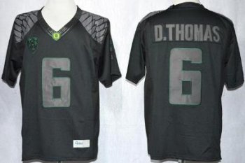 Oregon Duck 6 De'Anthony Thomas Blackout College Football Limited NCAA Jerseys