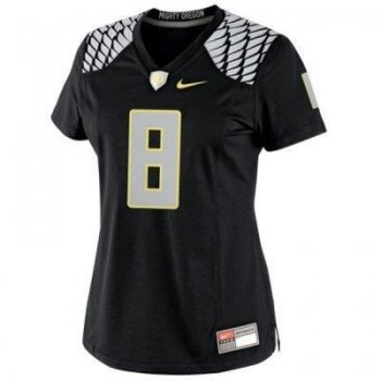 Women Oregon Duck 8 Marcus Mariota Black College Football Limited NCAA Jerseys