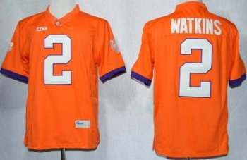 Clemson Tigers 2 Sammy Watkins Orange College Football Limited NCAA Jerseys