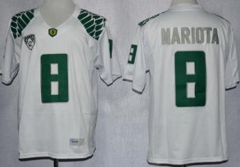 Oregon Duck 8 Marcus Mariota White College Football Limited NCAA Jerseys