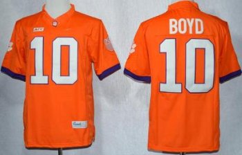 Clemson Tigers 10 Tajh Boyd Orange College Football Limited NCAA Jerseys