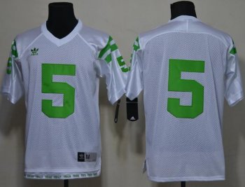 Notre Dame Fighting Irish 5# Manti Te'o White College Football NCAA Jersey