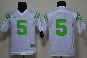 Kids Notre Dame Fighting Irish 5# Manti Te'o White College Football NCAA Jersey