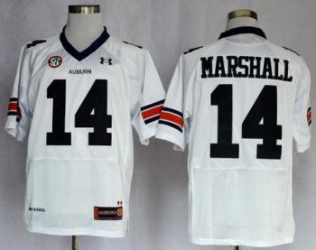 Auburn Tigers 14 Nick Marshall White College Football Authentic NCAA Jerseys