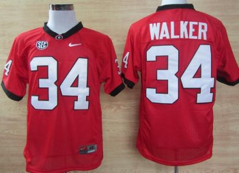 Georgia Bulldogs 34 Herschel Walker 2012 SEC Patch College Football NCAA Jerseys