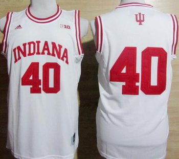 Indiana Hoosiers 40 Cody Zeller White NCAA Basketball Jerseys