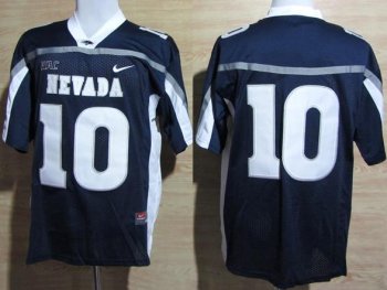 Nevada Wolf Pack 10 Colin Kaepernick WAC Patch Blue College Football NCAA Jerseys