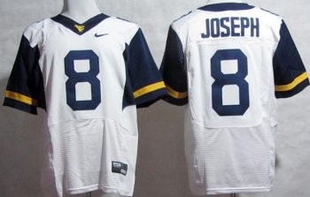 West Virginia Mountaineers 8 Karl Joseph White Elite College Football NCAA Jerseys