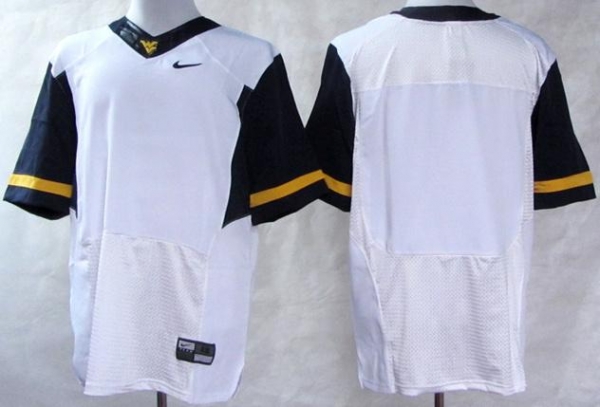 West Virginia Mountaineers Blank White Elite College Football NCAA Jerseys