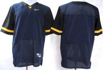 West Virginia Mountaineers Blank Blue Elite College Football NCAA Jerseys