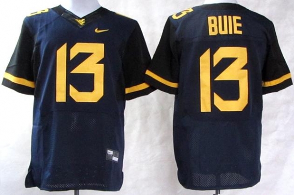 West Virginia Mountaineers 13 Andrew Buie Blue College Football Elite NCAA Jerseys