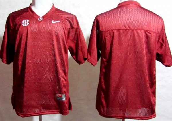 Alabama Crimson Tide Blank 2012 SEC Patch Red College Football NCAA Jersey