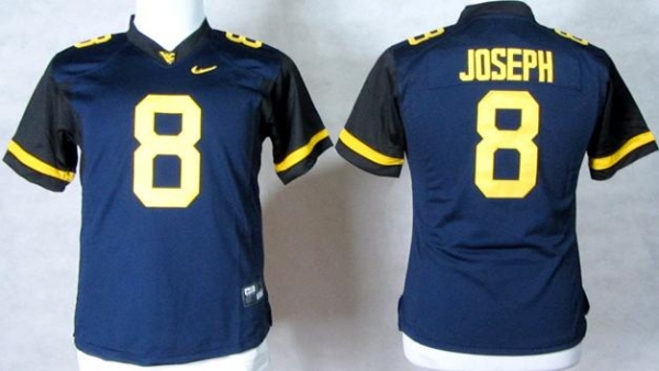 Women West Virginia Mountaineers 8 Karl Joseph Blue Elite College Football NCAA Jerseys