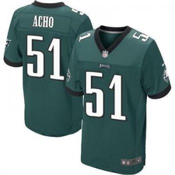 Nike Philadelphia Eagles #51 Emmanuel Acho Midnight Green Team Color Men's Stitched NFL Elite Jersey