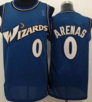 Washington Wizards #0 Gilbert Arenas Blue Stitched Revolution 30 NBA Jersey