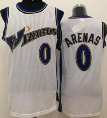 Washington Wizards #0 Gilbert Arenas White Stitched Revolution 30 NBA Jersey