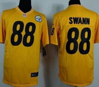 Nike Pittsburgh Steelers #88 Lynn Swann Yellow Game NFL Jerseys